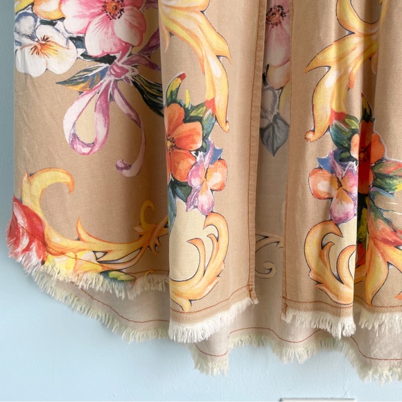 S O L D : Anthropologie Aratta Silent Journey Flannel Plaid Floral Dress - Picture 11 of 17